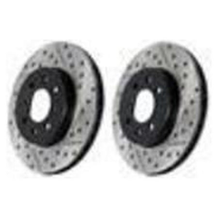 StopTech 06-10 Lexus IS 250/IS 300/IS 350 SportStop Slotted & Drilled Right Rear Rotor