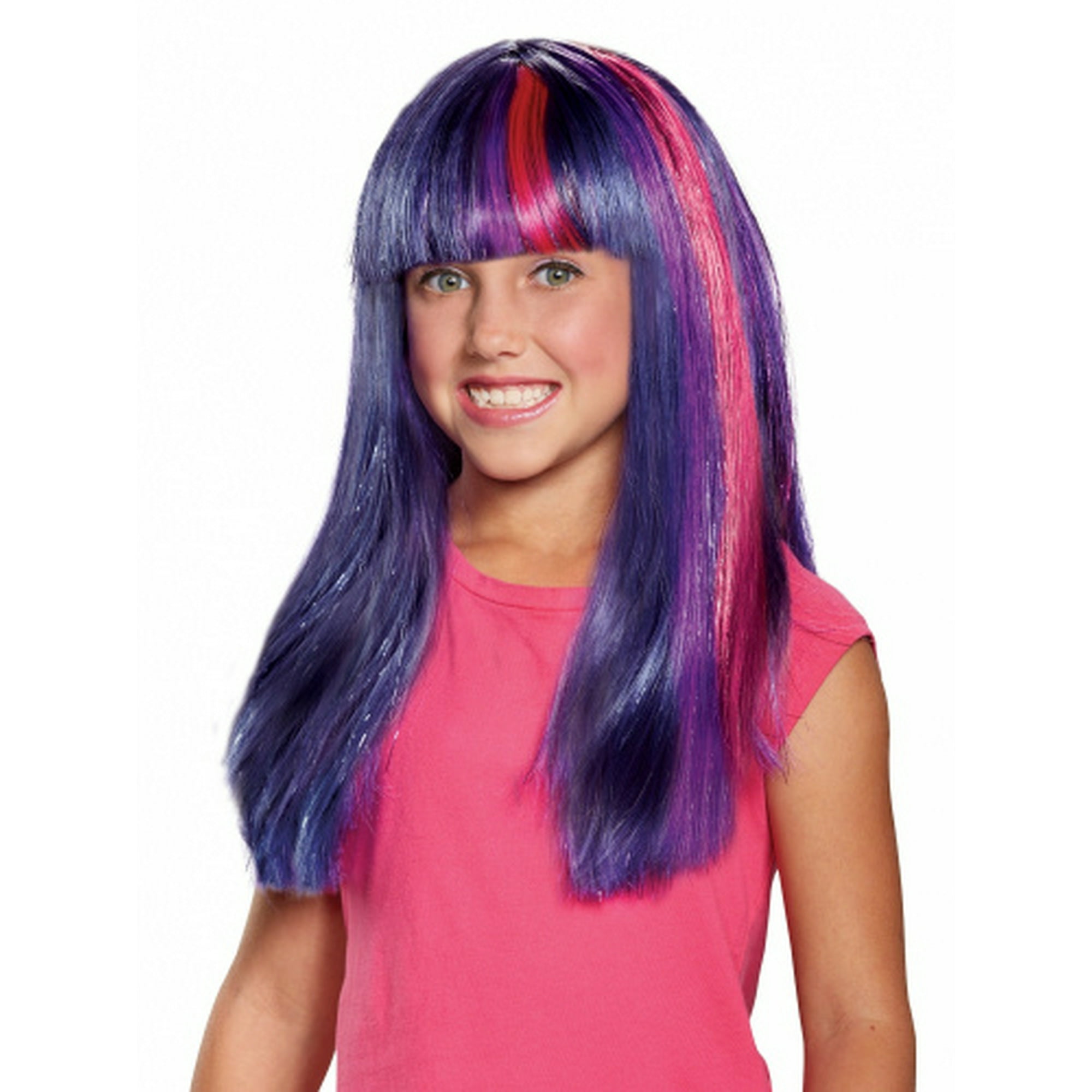 Disguise Twilight Sparkle Movie Child Wig Purple Sparkle One Size Walmart