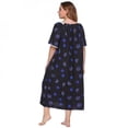 thumbnail image 3 of Spdoo Spring Ladies Short-Sleeved Printed Flowers Casual Long Skirt XXXL, 3 of 5