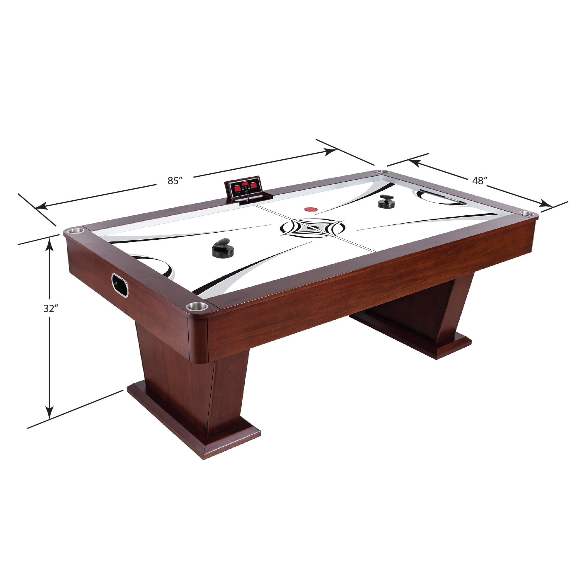 Hathaway Monarch Air Hockey Table 7 Ft Mahogany Walmart Com