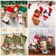 thumbnail image 2 of Calcetines de Navidad con estampado de muñeco de nieve, oso, alce, bolsa de regalo para dulces, chimenea, decoración de árbol de Navidad, Año Nuevo, 2022, 2 of 4