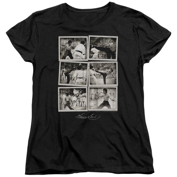 Bruce Lee Snap Shots S/S Women's T-Shirt Black