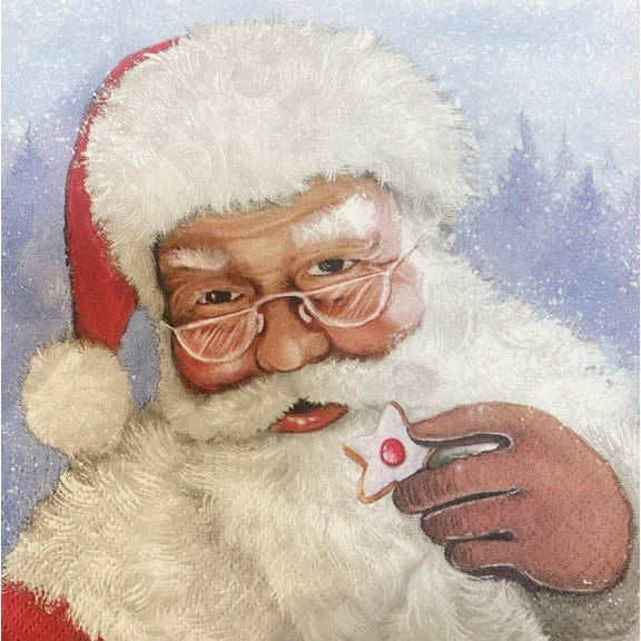 Keep Unique Christmas Decorations Paper Napkins, Dinner Holiday Santa Napkins, Assorted Color, 20/Pack
