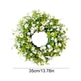 thumbnail image 3 of Artificial Flower Wreath Garland for Spring & Summer Door Window Decor, Multicolor Plastic, 45 x 45 x 10 cm, 1 Pack, 23 cm Inner Diameter, 3 of 6