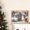 thumbnail image 3 of DIY 5D Diamond Painting Kit (for Adults) Diamond Painting "Christmas Snowman, Snow Scene" - Full Diamond Crystal Rhinestone Embroidery Craft Kit, Can Be Used as Gift, Wall Decoration, 3 of 7