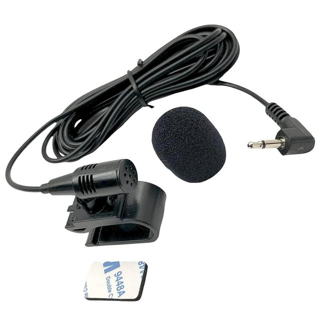 Micrófono de 0.138 in manos libres Dash Car Receptor estéreo compatible para Kenwood DDX26BT DDX276BT DDX371 DDX374BT DDX376BT DDX393 DDX5707S DMX125BT DMX4707S DNX7180 DPX503BT KIV-BT901 KMM-BT328U
