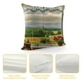 thumbnail image 4 of JEUXUS Throw Pillow Cover Vermont Scenery Rural Dining Room Landscape Nature, 4 of 5