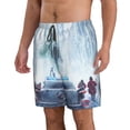 thumbnail image 2 of Ghostbusters Frozen Empire Film Men's Beach Shorts Swim Trunks Casual Quick Dry Board Shorts Swimwear with Mesh Lined and Pockets, 2 of 8