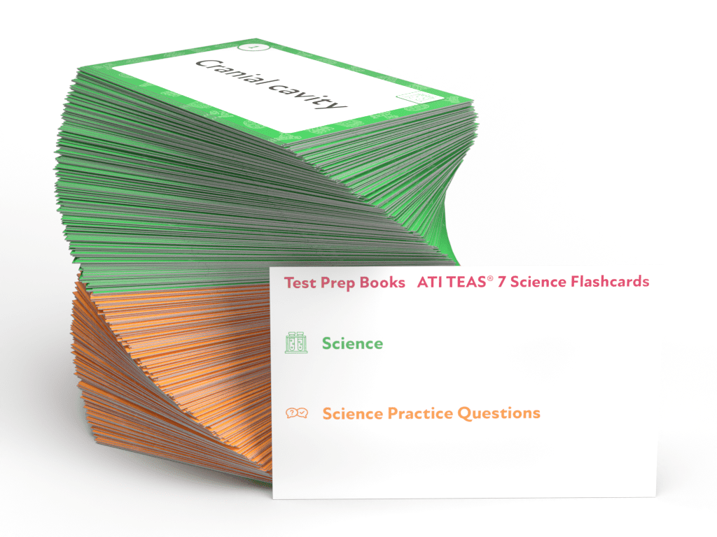 ATI TEAS 7 Science Study Cards: TEAS Science Test Prep for the Nursing Entrance Exam [Full Color Cards]