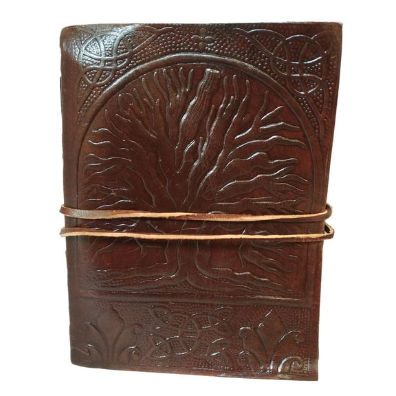 Madosh, Genuine Leather Bound Journal Tree Of Life Diary Plain Pages Book Writing Notebook Personal Office Notepad
