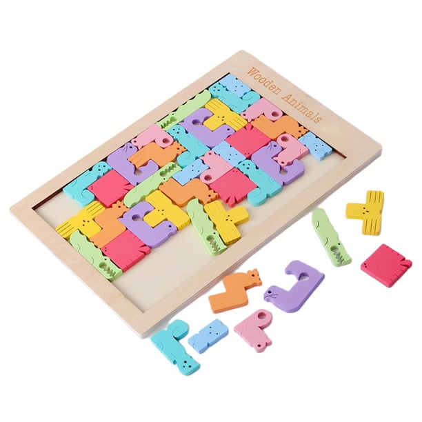 Tangram Jigsaw Board Color Matching Training Resistencia a la corrosión para niños y niñas Hugtrwg Para estrenar