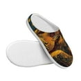 thumbnail image 3 of Picia Starry Night Guitar Turtle for Women's Lamb-hug Comfy Fleece House Slippers Memory Foam, Slip-on House Shoes Indoor Outdoor-37/38, 3 of 7