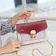 thumbnail image 5 of Bolso pequeño cuadrado de PU con cierre de tapa, bolso con cadena y estampado de estrellas, bolso bandolera para mujer, 5 of 5