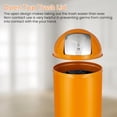 thumbnail image 6 of 65L/17 Gal Trash Can, Stainless Steel Tall Commercial Garbage Can, Waste Bin with Square Push Lid, Durable Garbage Bin with Removable Inner Bucket for Home, Kitchen, Office, Orange, 6 of 6