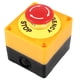 thumbnail image 1 of Interruptor de botón de parada de emergencia de hongo rojo con carcasa de plástico de 10A 660V, 1 of 3