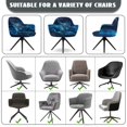thumbnail image 6 of Whosucclay Blue Turtle Hibiscus Galaxy Print Curved Back Dining Chair Covers with Arms Easy to Install Bar Stool Covers with Armrest Reusable Accent Vanity Chair Slipcover with Elastic Bottom, 6 of 7