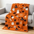 thumbnail image 4 of Yeciiwht Halloween Blanket - Soft Flannel Throw Blankets Warm Cozy Nap Blanket for Sofa, Couch, Bedroom & Office, Festive Decorative Blanket for All Seasons, 4 of 7