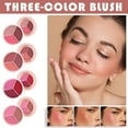thumbnail image 2 of Kokovifyves Women's Beauty and Makeup Blush for Cheeks Three-color Blush Matte Waterproof Blush Cream Carmine Blush, 2 of 2