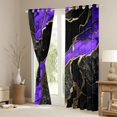thumbnail image 3 of Homewish Watercolor Marble Women Curtains Pack of 2 (42x84 Each), Purple Marbling Artwork Curtains Blackout, Modern Fashion Abstract Bedroom Curtains, Curtains and Drapes Decor, 3 of 6