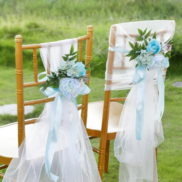 Wedding Chair Decorations, Stretch Chair Bows and Sashes for Party