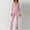 Pink, variant on LSLJS Spring and Fall Tight Waistband Sleeveless Neck Long Jumpsuit
