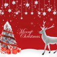 thumbnail image 2 of Coofit Christmas Window Stickers Removable 2 Sheets Reindeer Wall Decals Xmas Stickers, 2 of 10