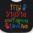 thumbnail image 4 of Inktastic My Yiayia and Papou Love Me Boys or Girls Baby Bib, 4 of 4