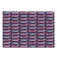 thumbnail image 1 of Dachshund Cutting Board, Sixties Inspired Color Palette Abstract Pet Puppies Pattern Funky Animals, Decorative Tempered Glass Cutting and Serving Board, Large Size, Multicolor, by Ambesonne, 1 of 1