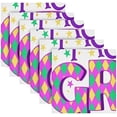 thumbnail image 6 of Dreamtimes Mardi Gras Cloth Napkins Set of 6, Oversized Washable Reusable Polyester Dinner Table Napkins for Family, Restaurant, Party Decor, 20 x 20 Inch, 6 of 7