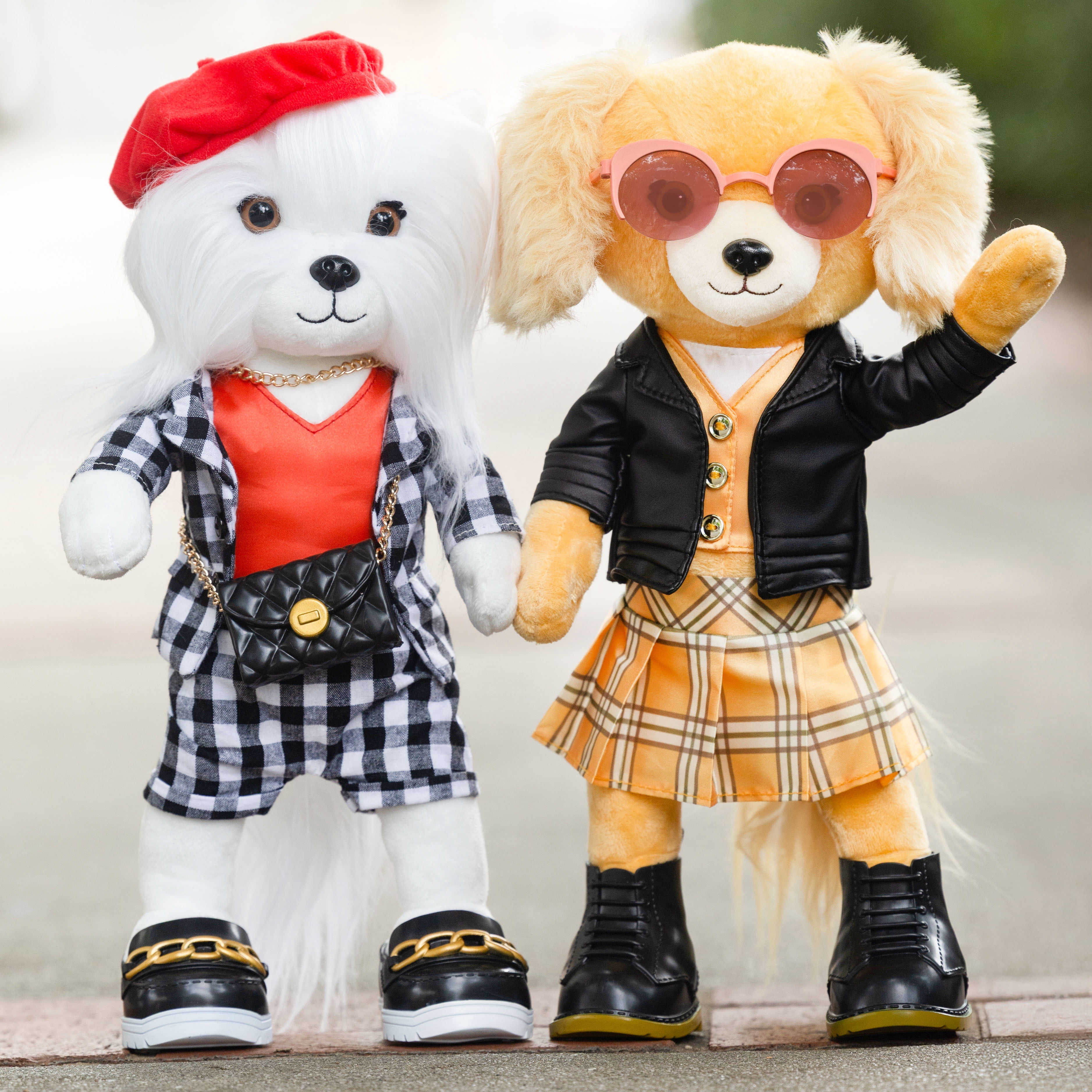 Woof & Co 15-inch Fashion Doll – Lily The Poseable Plush Shih Tzu with Removable Outfit & Accessories, Children Ages 3+