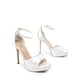 thumbnail image 5 of Tacones de Aguja para Mujer DREAM PAIRS 10 Plataforma de Satén Blanco, 5 of 7