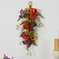 thumbnail image 4 of Nearly Natural Multicolor Artificial Mixed Garden Flower Teardrop, 4 of 5