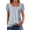Sky Blue, variant on Womens Puff Short Sleeve Tops Slim Striped Print Square Neck T-Shirts Breathable Soft Work Tee Pullover Outfits Grey XXL