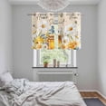 thumbnail image 4 of White Daisy Kitchen Curtains Window Panels, Spring Floral Bees Elegant Pastoral Botanical Insulated Window Treatment Curtain, Grommet Curtains for Bedroom/Living Room/Bathroom, 2 Piece 27.5"Wx39"L, 4 of 8