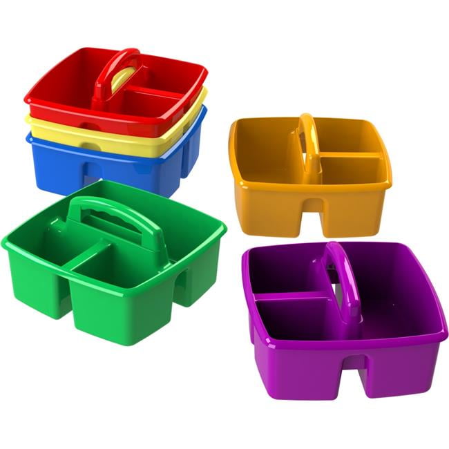 Caddy Supplies Plastic - Assorted Colors - 9.25 x 9.25 x 5.25 in