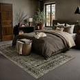 thumbnail image 4 of BERTHMEER 8'x10' Area Rugs for Living Room Large Vintage Taupe Carpets for Bedroom Office Machine Washable Farmhouse Dining Room Oriental Rugs Non Slip Traditional Distressed Rugs, 4 of 7