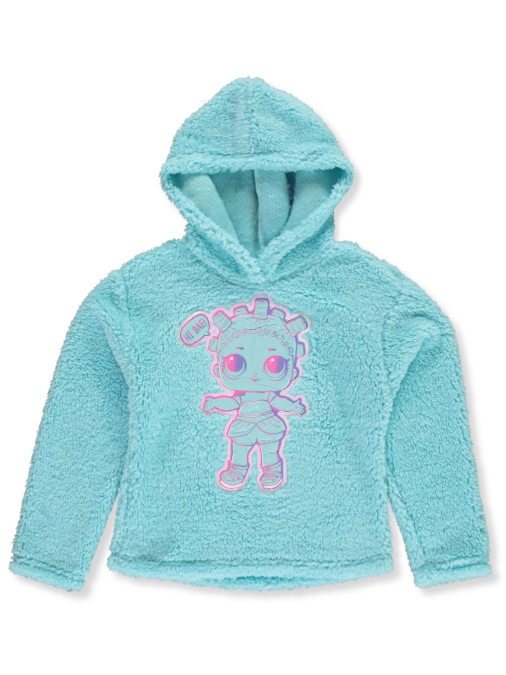 Medium Black LOL Surprise Big Girls Flip Sequin Glitter Bee Hoodie