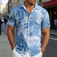 thumbnail image 3 of Hawaiian Shirt for Men Summer Short Sleeve Relaxed Fit Button Down Lapel Collar Tropical Beach Shirts Vacation Outfits, 3 of 5