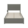 thumbnail image 3 of AFI NoHo 14" Full Wood Platform Bed with Modern Panel Headboard and Footboard, Grey, 3 of 6