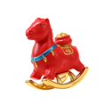 thumbnail image 3 of Figura de caballo mecedor, decoración de Año Nuevo, arte coleccionable, artesanía, adorno animal rojo, 3 of 8
