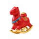thumbnail image 3 of Figura de caballo, estatuilla, caballo balancín, escultura decorativa, adorno de mesa, resina rojo, 3 of 8