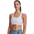 thumbnail image 1 of Sujetador deportivo Under Armour Crossback Mid Impact para mujer, blanco, 1X, 1 of 8
