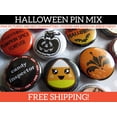 thumbnail image 1 of Random Halloween Buttons Pins - Halloween Favors - Halloween Party Favors - Resale Wholesale Loose Lot - 1 Inch Mini Pinback Set of 250, 1 of 8