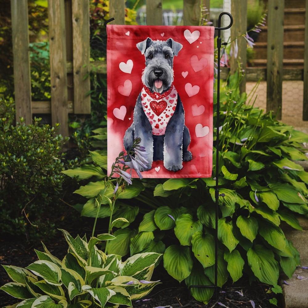 Kerry Blue Terrier My Valentine Garden Flag 11.25 in x 15.5 in