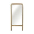 thumbnail image 5 of 60" Mango Wood Framed Floor Mirror - Brown Finish - Full-Length Standing Mirror for Bedroom & Living Room, 5 of 9