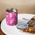 thumbnail image 3 of 12oz Coffee Tumblers Pink Breast Cancer Stainless Steel Vacuum Insulated Travel Tumbler Coffee Cups Mug with Lid and Straw with Cleaning Brush for Cold & Hot Drinks, 3 of 5