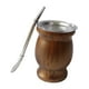 thumbnail image 4 of Kit de copa de yerba pareja de acero inoxidable regalos profesionales portátiles taza de té, calabaza de pareja para dormitorio en el hogar de Marrón, 4 of 9