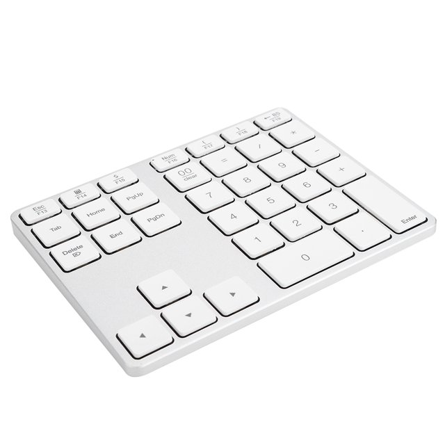 Mini Teclado Numérico Para Bluetooth 3.0 Aleación De Aluminio Batería De Litio Incorporada ANGGREK Computer Parts