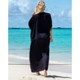 thumbnail image 3 of Beach Kaftan Dresses for Women Plus Size Caftan Loungewear Mexican Embroidered Dress Long Beach Tunic Summer Elegant Vacation Outfit Long Sleeve Robe, 3 of 11