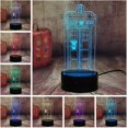 thumbnail image 2 of Time Travel Capsule Police Box Led Night Light 3D Tardis LED Table Lamp, 2 of 6